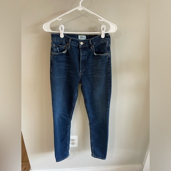 Agolde Nico High Rise Slim Jeans - Dark Wash - Size 26 - Picture 8 of 16